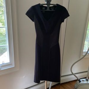 Club Monaco midi dress navy 00 NWT